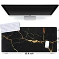 thumbnail image 2 of XXL Extended Gaming Mouse Pad Big Desk Mat with Rubber Base and Stitched Edges Black Gold Keyboard Mouse Mat for Work, Game, Office, Home Ultimate Comfort and Precision (80"x40"), 2 of 6