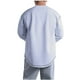 thumbnail image 5 of Blusas y camisas de manga larga y cuello redondo para hombre, estilo casual, de color liso, de poliéster y algodón., 5 of 5