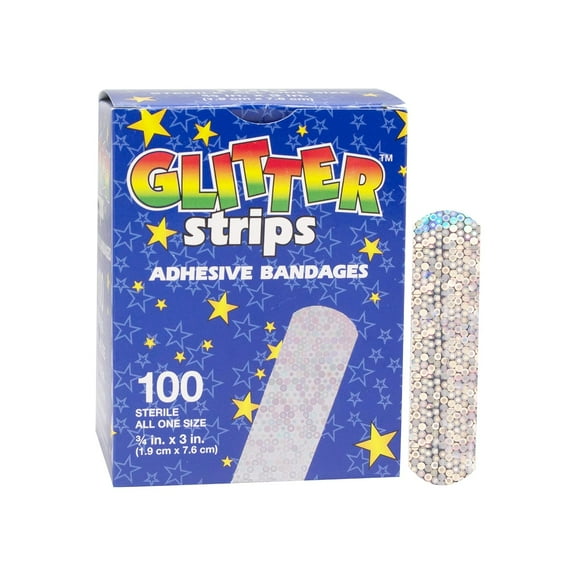 Glitter Strips Stat Strip, 100/bx