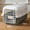 A, variant on Portable Cat Carrier Outdoor Travel Crate For Cats - Ventilated, Lightweight, Spacious Interior With Breathable Mesh Windows, Secure Latch For Cat Comfort During Travel, Easy To