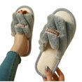 thumbnail image 6 of Agkizg Womens Fuzzy Slippers, House Slippers, Multi Size Fuzzy Lined House Slippers Warm Plushes Comfortable Casual Indoor Winter Slippers, 6 of 7