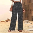thumbnail image 2 of Jerdar Womens Wide Leg Pants Palazzo Casual Flowy Elastic Waist Pant Dressy Long Lounge with Pockets Summer Spring Outfits L, 2 of 6