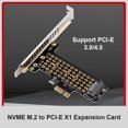 thumbnail image 3 of Placa adaptadora SSD M.2 NVME a PCI-E X1 compatible con PCI-E4.0/3.0 (deflector alto), 3 of 9