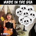 thumbnail image 5 of PMU Halloween Laughing Faces Balloons - Small Latex Balloons for Halloween Theme Parties, Trick-or-Treat & Party Favors Supplies - 12 Inch Zipper Mouth Ghost, (25/Pkg) Pkg/1, 5 of 7