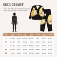 thumbnail image 4 of Fotbe Bee Happy Sunflower Gnomes Conjunto de Pijama de Manga Larga para Mujer con Estampado, Ropa de Dormir de 2 Piezas, Conjunto de Casa Suave y Cómodo con Bolsillos-Large, 4 of 7