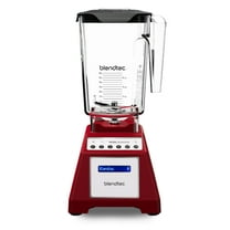 Blendtec Total Classic Original Blender and 90 oz Wildside Jar - Kitchen Blender Bundle - Red