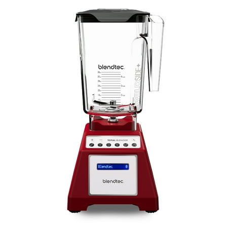 Blendtec Total Classic Original Blender and 90 oz Wildside  Jar - Kitchen Blender Bundle - Red