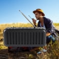 thumbnail image 4 of Radio Al Aire Libre Solar Deportes al aire libre USB TF FM Radio compatible con Bluetooth Altavoz Linterna LED, 4 of 8