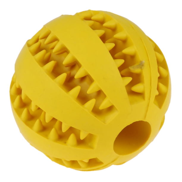 Greeniant Juguete interactivo para perros de 5CM/7CM, pelotas de goma para mascotas, perros, gatos, cachorros, juguetes para masticar, juguetes para Suministros para perros Amarillo 7cm