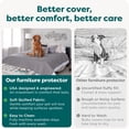 thumbnail image 6 of FurHaven Pet Products Quilted Twill Waterproof Bed/Furniture Protector - Gray, Jumbo/King, 6 of 8