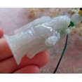 thumbnail image 3 of Certified Icy Green Burma 100% Natural A Jade jadeite Pendant Money God Yuan Bao Ruyi Necklace 595435 TN, 3 of 9