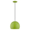 thumbnail image 4 of Livex Lighting 1-Light Modern Metal Single Pendant with Shade in Apple Green, 4 of 9