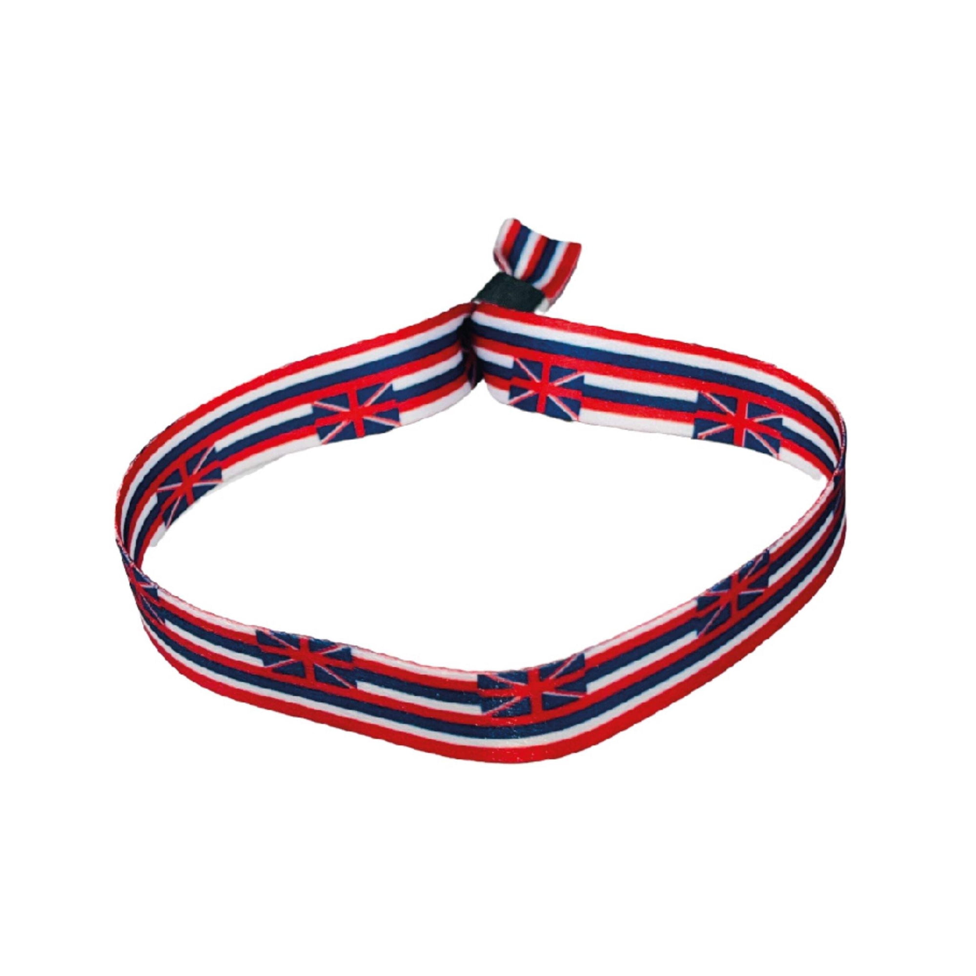 Woven Wristband – State Flag Hawaii – USA – P1888 | Fabric Bracelet with State Flag | USA State Flag Fabric Bracelet | Stylish and Durable Accessory | Perfect for Everyday Wear and Gifts | L