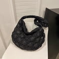 thumbnail image 4 of Kukuzhu Quilted Tote Bag for Women, Soft Puffer Tote Bag Lightweight Designer Cloud Pleated Hobo Bags Crossbody, 4 of 7