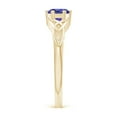 thumbnail image 3 of Angara Natural 0.5 Ct. Tanzanite Solitaire Ring in 14K Yellow Gold for Women (Ring Size: 11.5), 3 of 9