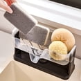 thumbnail image 1 of Sink Organizer with Sponge Holder Dish Drying Rack | Countertop Kitchen Storage Caddy | Drainable Soap Tray for Cleaning Tools | Bathroom Sink Caddy, 1 of 6