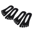 thumbnail image 1 of Calcetines invisibles de cinco dedos para mujer Sunnimix 2 pares negro, 1 of 8