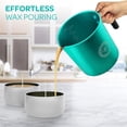 thumbnail image 2 of Hearts & Crafts Candle Pots, 32oz. Aluminum Candle Making Pouring Pot for 2lb. Melted Wax, Teal Color - Best for Candles, Arts & Crafts, and More, 2 of 9