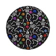 thumbnail image 3 of Rv Spare Tire Cover 17 inch - halloween skull design Tire Covers for Trailers, Adjustable Camper Spare Tire Cover, 3 of 7