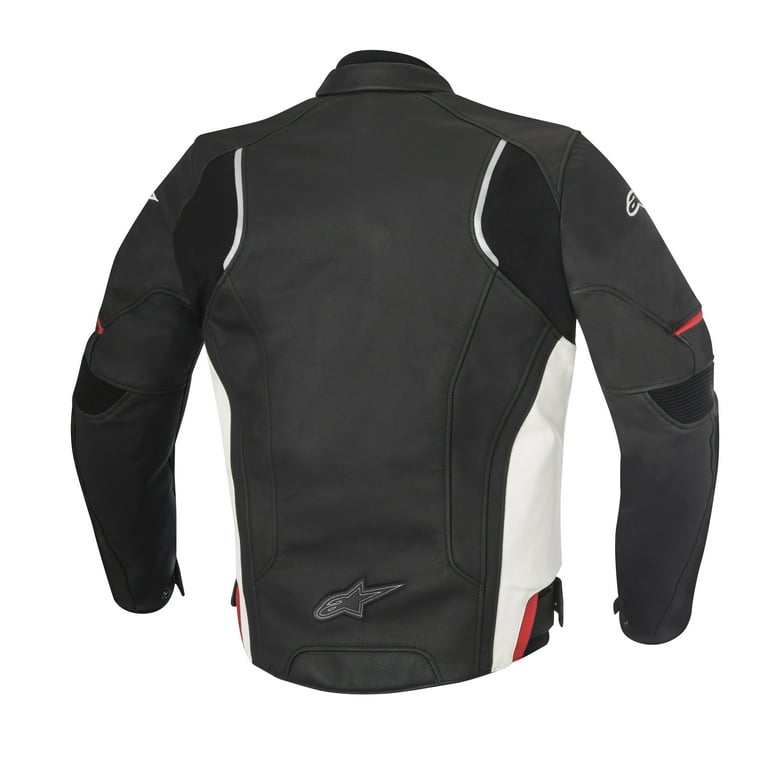 Alpinestars Devon Mens Leather Jacket Black White 52 EUR Walmart