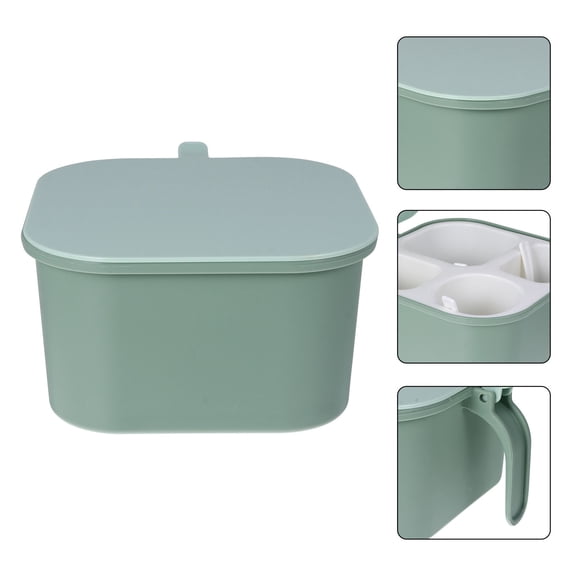 ibasenice Plastic Seasoning Organizer Box with Multiple Compartments for Efficient Kitchen Storage and Spice Management