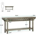 thumbnail image 2 of Tribesigns 70.8-Inch Solid Wood Long Console Table, Farmhouse Entryway Table with Storage, Narrow Sofa Table Grey Couch Table for Living Room Entryway Hallway (Gray), 2 of 7