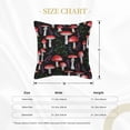 thumbnail image 4 of Bingfone Decorative Pillow Covers 16"X16" Red Mushrooms Couch Pillow Cases Modern Farmhouse Covers For Couch Sofa Bed, 4 of 9