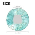 thumbnail image 6 of Balery Blue Marble Shower Caps, Double Layer Waterproof Shower Cap, Double Layers Reusable Shower Cap With Soft Comfortable For Long Thick Hair Soft Bath Shower Hair Caps, 6 of 9