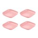 thumbnail image 2 of Bandeja de almacenamiento de 4 piezas Práctico Durable Suministros de cocina decorativos Contenedor Vajilla Vajilla para picnic Café Oficina Sala de e Rosado BLESIY none, 2 of 8