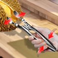 thumbnail image 2 of Herramienta para pelar Durian, abridor multifunción para quitar rápidamente la cáscara de Durian, abridor de cáscara de Durian de acero inoxidable resistente a la corrosión, para Duria de cocina, 2 of 5