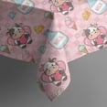 thumbnail image 5 of Pink Cow Milk Pattern Square Tablecloth,Waterproof Square Table Cover,Wipeable Spillproof Washable Table Cover for Home Kitchen Party Decor 60"x60"(152x152cm), 5 of 6
