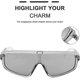 thumbnail image 3 of Retro Aviator Square Sunglasses Sport Siamese S Goggles For Men Women B2722, 3 of 5