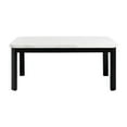 thumbnail image 6 of Picket House Celine White Marble 5PC Dining Set with 4 Black Faux Leather Chairs, 6 of 20