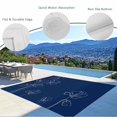 thumbnail image 3 of Navy Blue Flowers Outdoor Rug for Patio/Deck/Porch, Non-Slip Large Area Rug 5 x 8 Ft, Rustic Abstract Floral Simple Art Indoor Outdoor Rugs Washable Area Rugs, Reversible Camping Rug Carpet Runner, 3 of 8