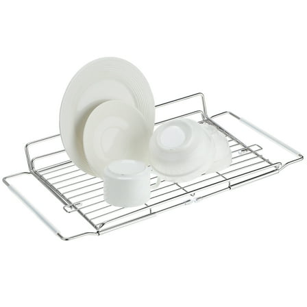 PTOOTP Dish Strainer for Sink in Contemporary Kitchen Silver Stainless Steel 1Set