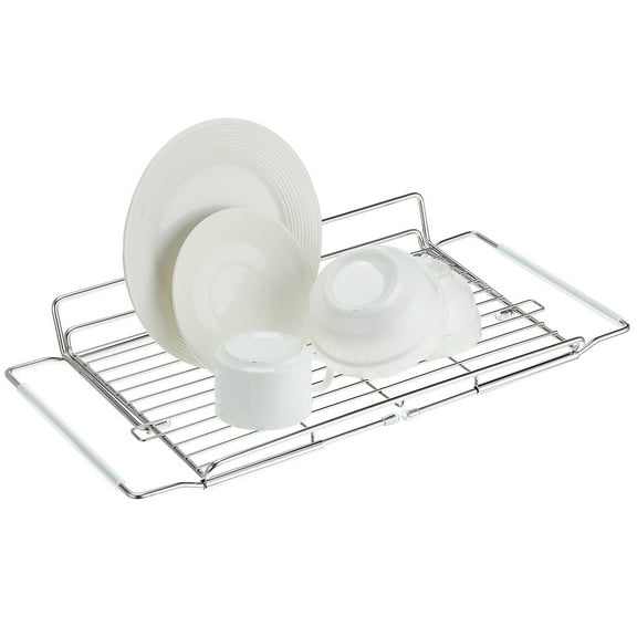 PTOOTP Dish Strainer for Sink in Contemporary Kitchen Silver Stainless Steel 1Set