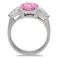 thumbnail image 5 of Silver Womens Ring Rose Pink Anillo Para Mujer Stainless Steel Ring in Rose Vittorio, 5 of 5