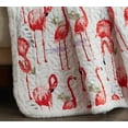 thumbnail image 3 of Fancy Flamingo Sherpa Back throw 50 x 60, 3 of 3