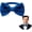 Blue, variant on Men's Pre Tied Adjustable Bow Ties for Men Women Boys Necktie Bow Tie Wedding Party Concerts