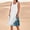 Multicolor#2, variant on Jesvior Cotton Linen Dresses for Women Solid Crew Neck Knee Length Sleeveless Floral Tshirt Dress Casual Loose Beach Vacation Clothes