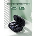 thumbnail image 3 of Ear Buds Wireless Earbuds 96hrs Playback Bluetooth Headphones IPX7 Waterproof Stereo Bass Over-Ear Earphones with Earhooks Microphone LED Battery Display for Sports/Workout/Gym/Running Black, 3 of 7