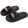 thumbnail image 7 of Unisex Cartoon EVA Platform Slide Sandals Mens Womens Comfortable Lightweight Black Beach Pool Outdoor Slippers,Size 7.5-9, 7 of 7