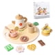 thumbnail image 5 of Juego de té de la tarde de madera para niños pequeños, divertido juego de rol Estilo C, 5 of 9