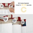 thumbnail image 5 of 4th of July Gnomes No Hook Shower Curtain Waterproof,Bathroom Curtains with Snap in Liners and See Through Top Window,Independence Day Dwarf American Flag Star Hotel Bathtub Curtains Shower 66"Wx72"L, 5 of 8