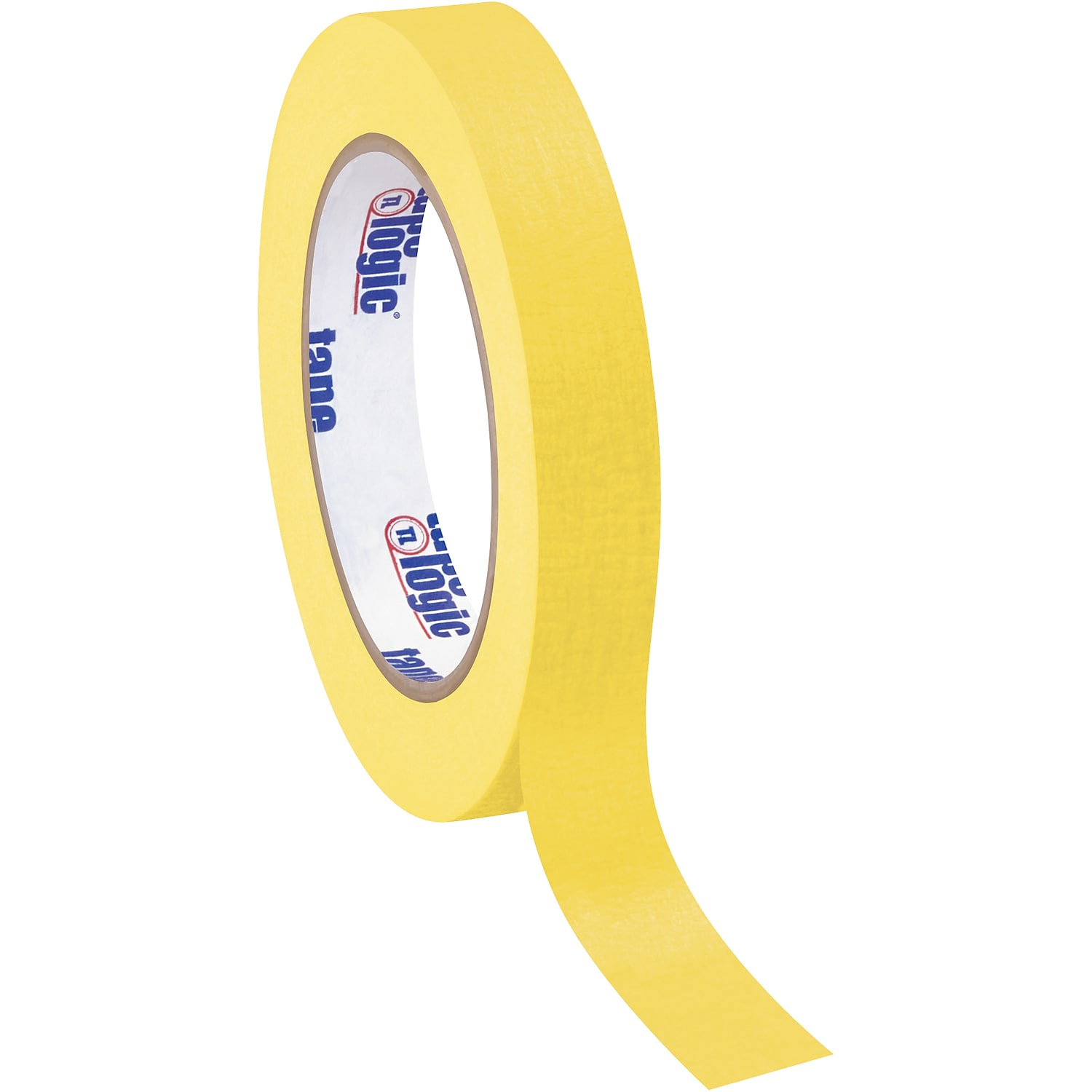 Tape Logic® Color Masking Tape, 3" Core, 0.75" x 180', Yellow, Case Of 12