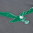 thumbnail image 4 of Men's Mitchell & Ness  Heather Gray Philadelphia Eagles Snow Washed Fleece Tri-Blend Pullover Sweatshirt, 4 of 4