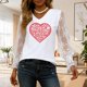 thumbnail image 4 of Xuyuer Women's Romantic Lace Insert V-Neck Blouse with Floral Print and Delicate Sleeves, Feminine Elegant Top for Date Nights, Garden Parties and Special Occasion Outfits, 4 of 6