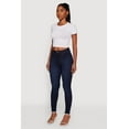 thumbnail image 3 of Womens WAX High Waist Whiskered Skinny Jeans, 3 of 5