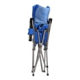 thumbnail image 4 of Kamp-Rite KAMPCC156 Padded Hard Arm Camp Folding Chair with Cupholder, Blue, 4 of 6