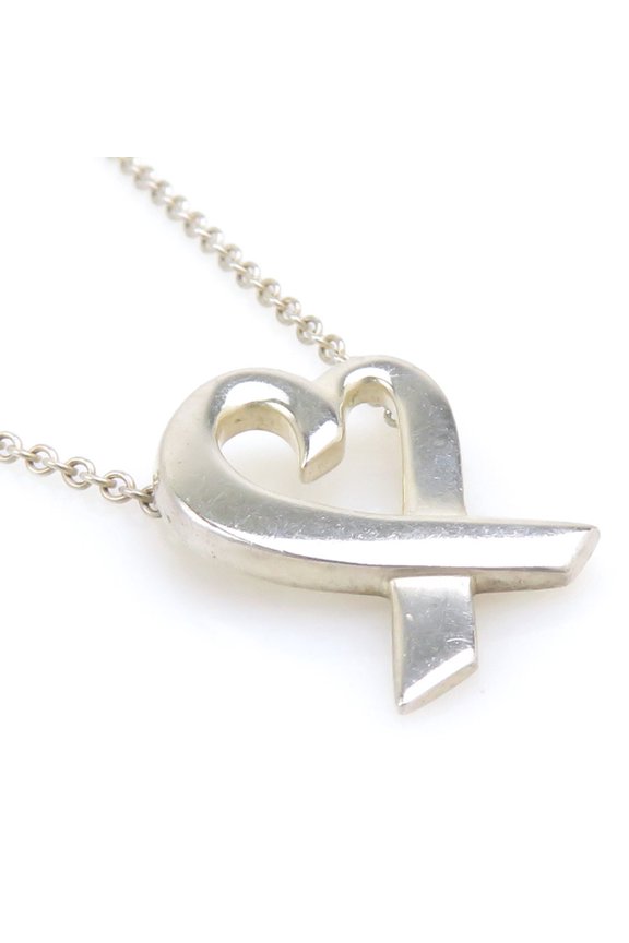 Pre-Owned Tiffany & Co. Loving Heart Necklace in 925 Sterling Silver for Women, Free Shipping,...